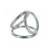 Master Series Triad Chamber Metal Chastity System Medium Size