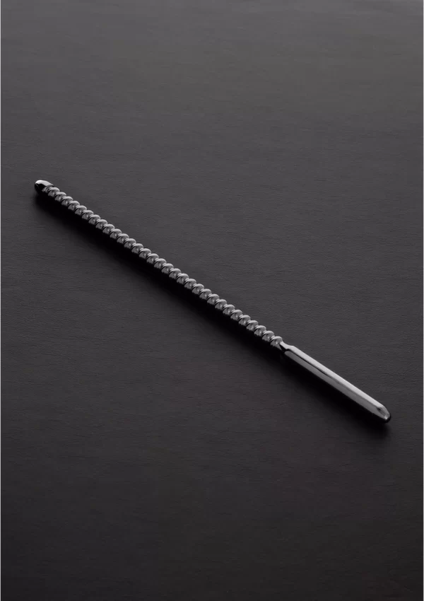 Shots Dipstick Ribbed Stainless Steel Intimate Sound 0.3/0.8 cm
