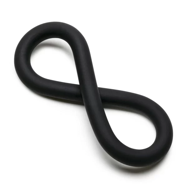 Perfect Fit Hefty Wrap Silicone Adjustable Ring 22.9 cm Black - Boutique Anelma Perfect Fit Hefty Wrap Silicone Adjustable Ring 22.9 cm Black