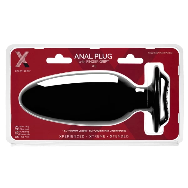 <p><strong>Perfect Fit XPlay Finger Grip Plug 5L Black</strong> is a modern