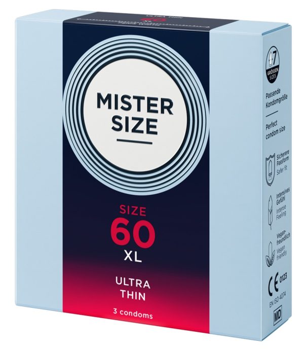 Mister Size 60mm pack of 3