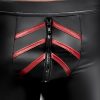 Herren Shorts Schwarz/Rot 2XL