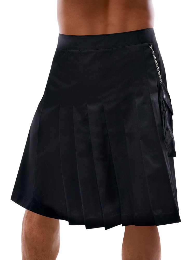 Herren Rock Schwarz 2XL