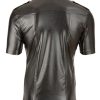 Lederimitat Herren Hemd 2XL