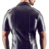 Imitat. Leather Men's Shirt2XL