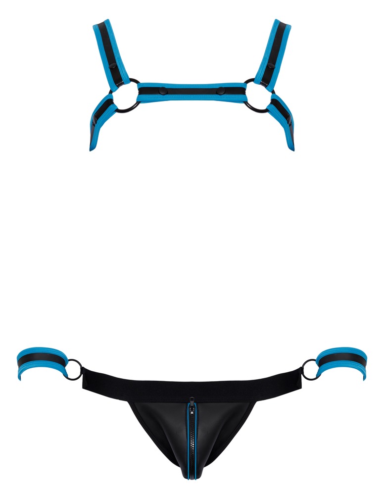 Herren Jockset Schwarz/Blau2XL