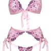 Bra Set Embroidery L/XL
