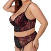 Set Bra Set black/red 95E/2XL