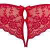 Spitzenslip offen XL
