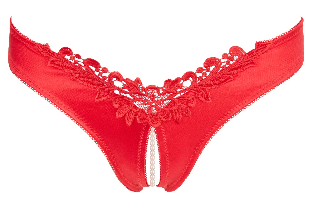 Cottelli LINGERIE Rio Perlen rot XL