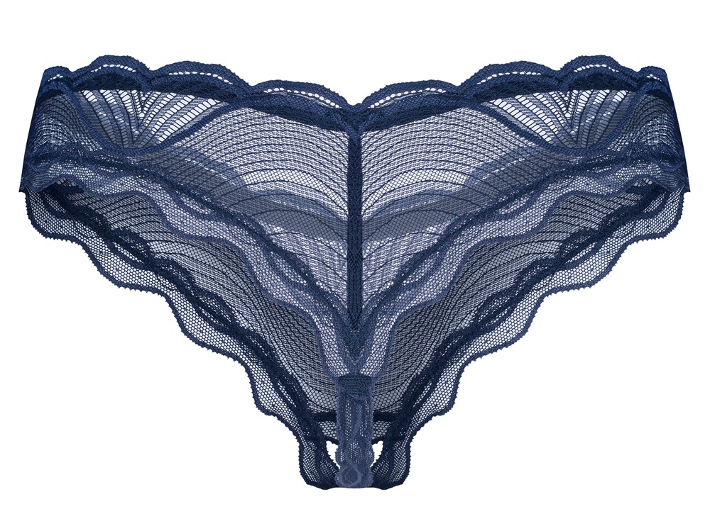 Crotchless Thong Nightly Blue