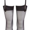 Strapsgurt und Strümpfe Suspender Belt black M/L