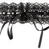 Embroidered Choker+Rhinestones