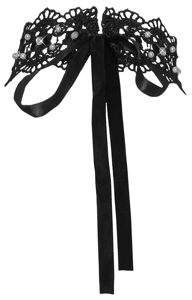 Stickereihalsband mit Strass