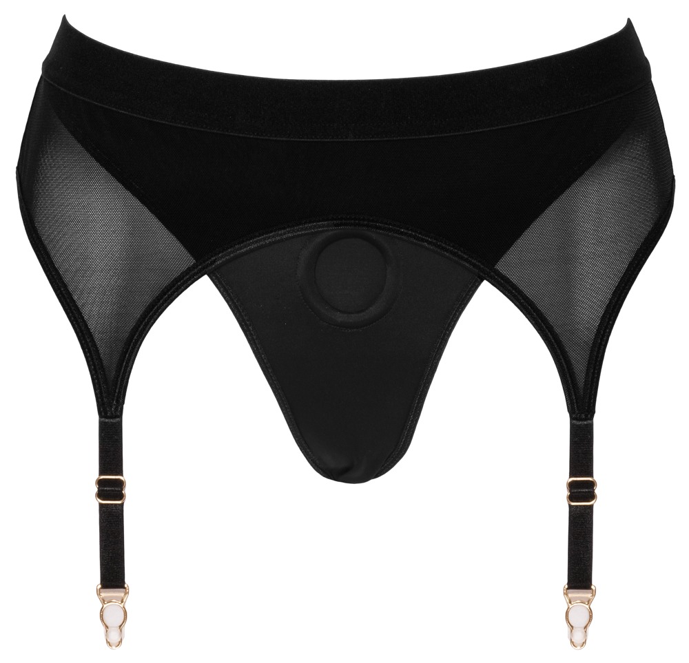 Strap-on-String mit Strapsen Bad Kitty Suspender Thong 2XL