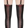 Tights with Suspender Straps