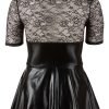 Kleid schwarz/rot 4XL