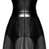 Noir Kleid Straps XL