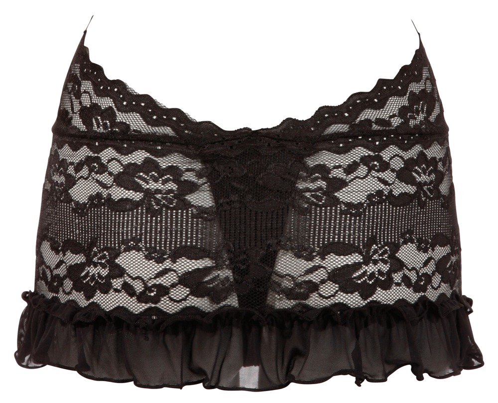Spitzenkleid schwarz XL