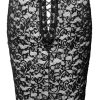 Noir Rock mit Spitze L