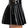 Vinyl Mini Skirt XL Black Level