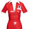 Kleid Kleid aus Lack