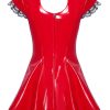 Lack-Minikleid Kleid aus Lack