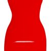 Latex Minikleid rot 2XL Latex Dress