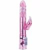 Throbbing Bunny Pink Rotator Intimate Machine 29cm USB Waterproof