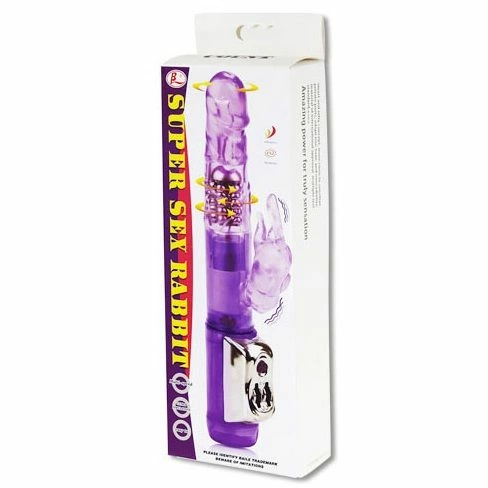 BAILE Super Sex Rabbit - wibrator rotacyjny z podwojnÄ… stymulacjÄ… 23 cm