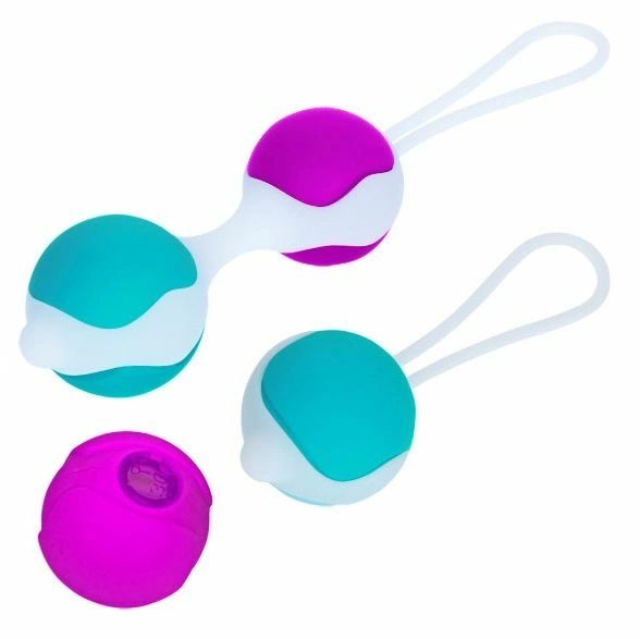 Flirtation Deluxe Kegel Ball Set Silicone 30g/40g Pink
