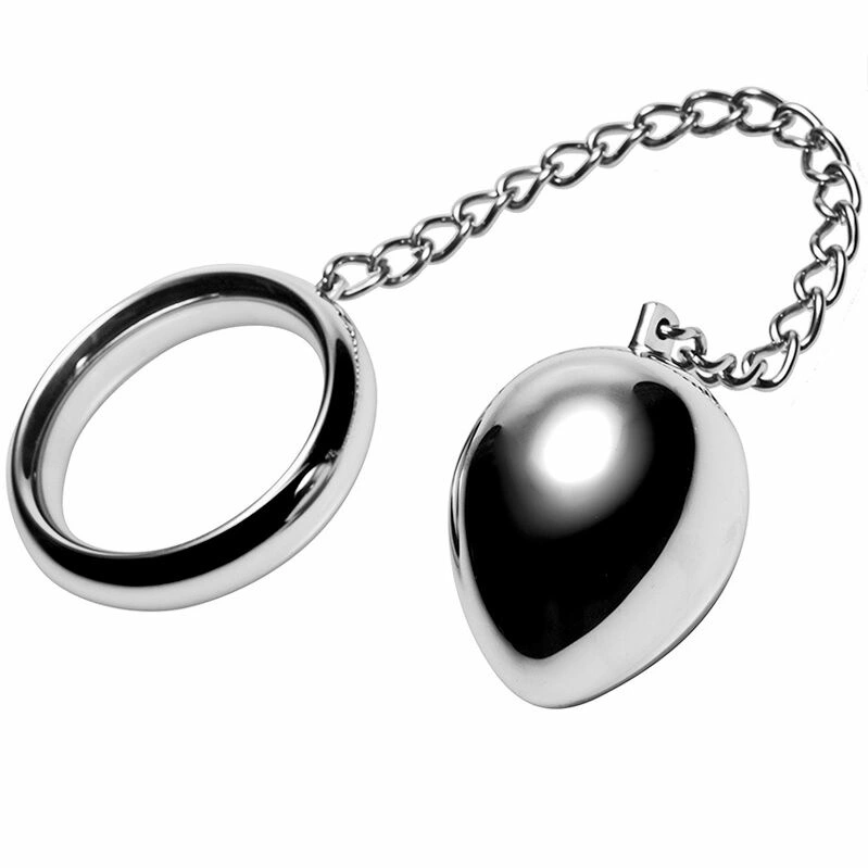 Stainless Steel Ring 40mm with 17cm Chain & 40mm Ball