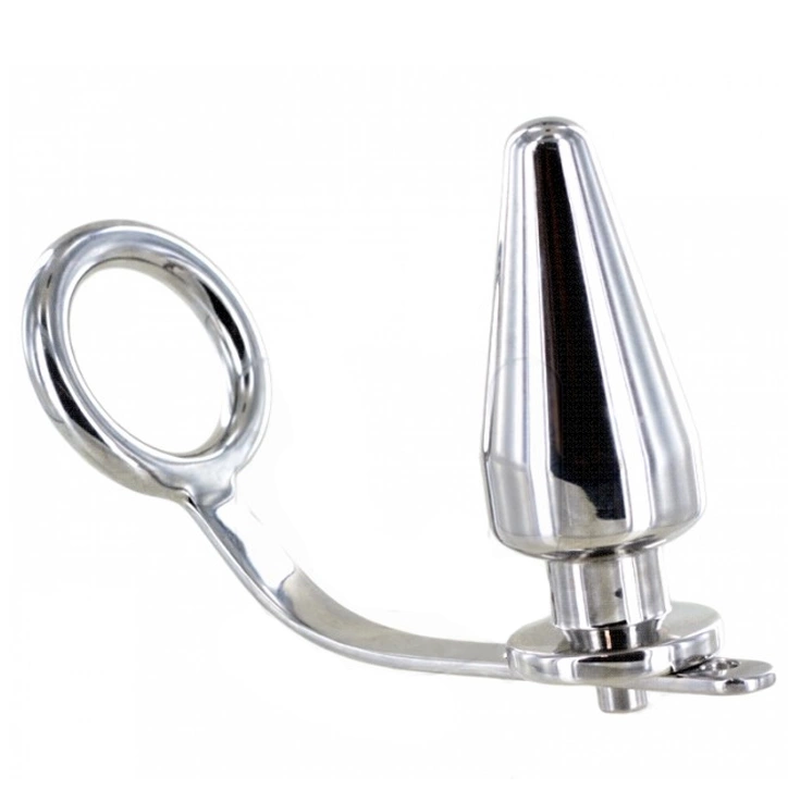 Stainless Steel Dual Function Ring with Plug 80x55mm