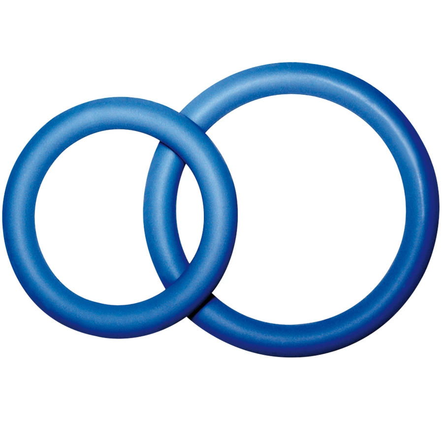 POTENZduo Blue Dual Support Rings - Flexible Silicone