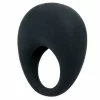 Trap Silicone Vibrating Ring Black - Adjustable Comfort Design
