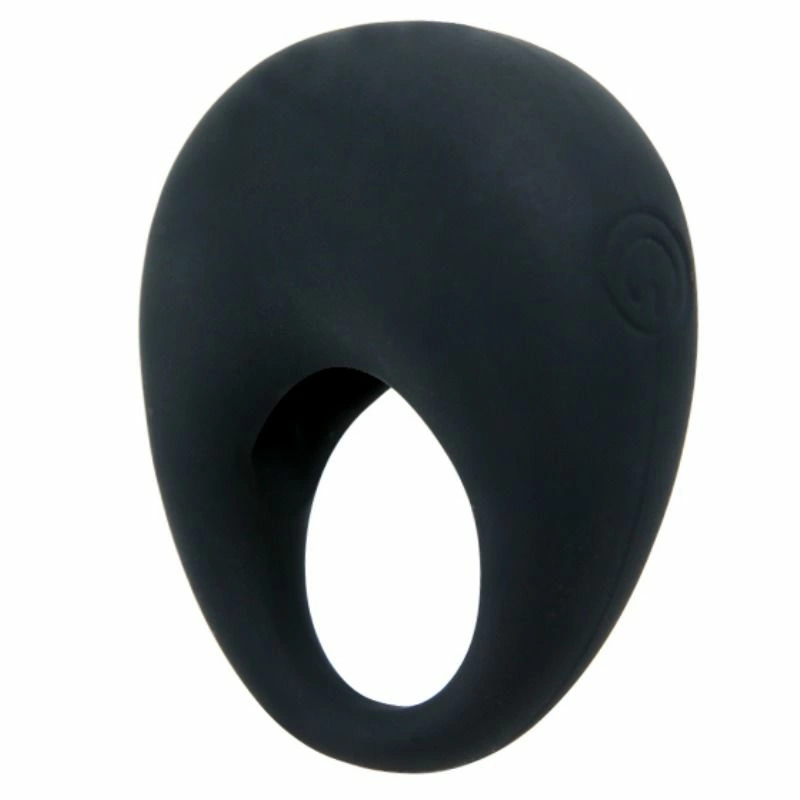 Trap Silicone Vibrating Ring Black - Adjustable Comfort Design