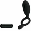 Ethel Vibrating Ring Black - Silicone Intimate Enhancer
