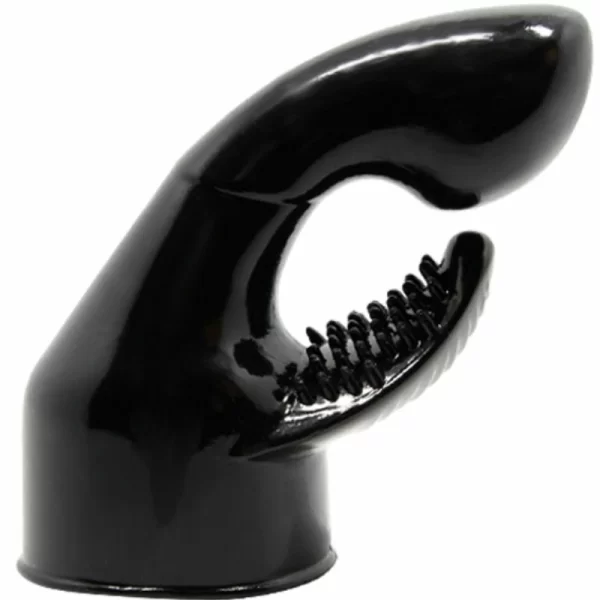 Power Head Interchangeable Attachment Black TPR for Massager