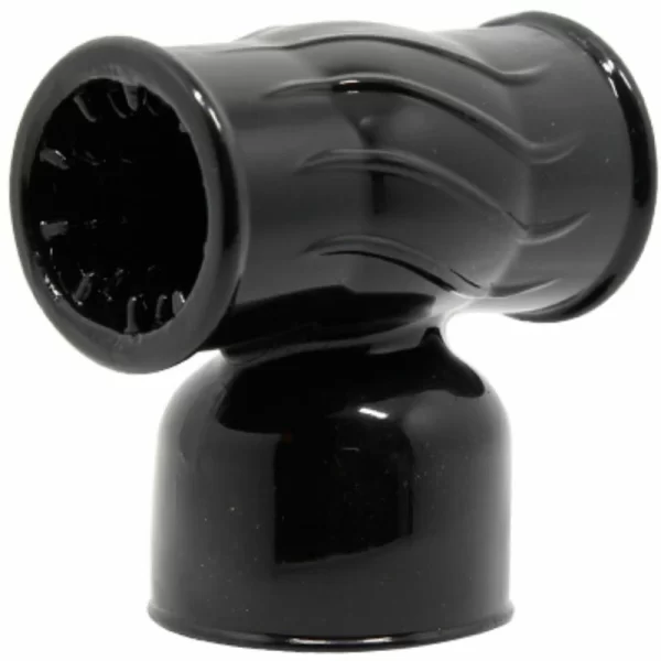 Power Head Interchangeable Attachment for Male Massager Black