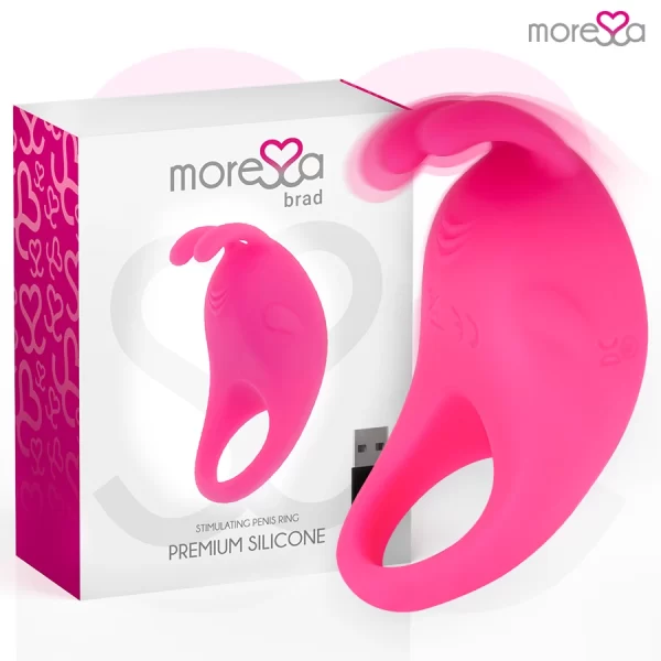 Brad Premium Silicone Rechargeable Intimate Ring Pink