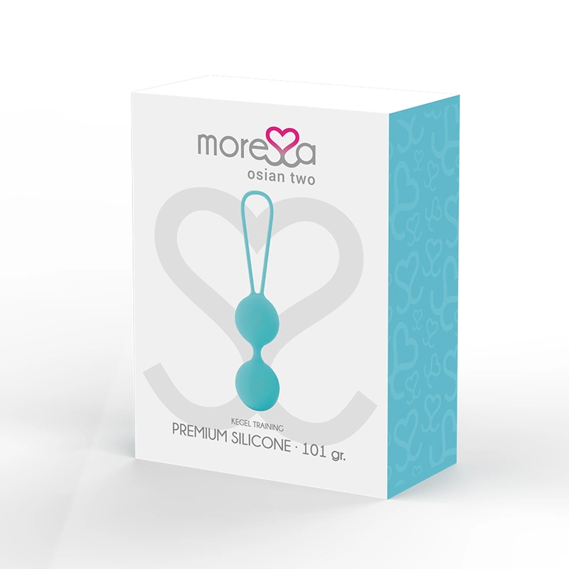 Moressa Osian Two kulki treningowe turkusowe silikonowe 101g