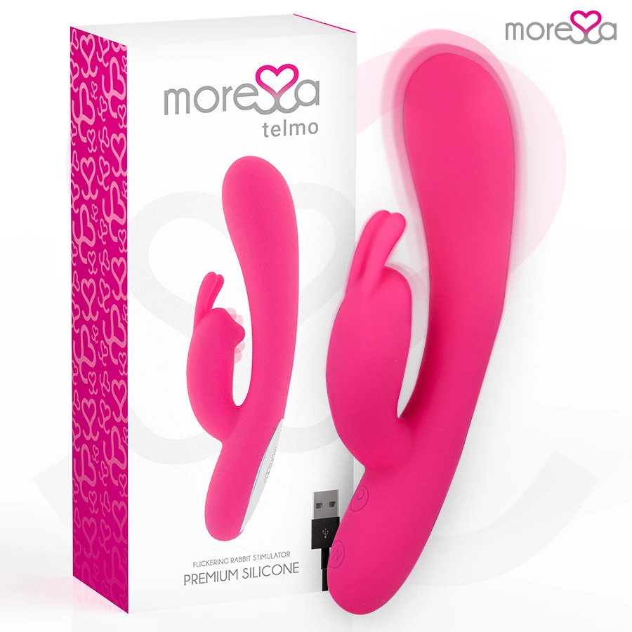 Telmo Premium Silicone Rechargeable Dual-Action Vibrator 19.5cm