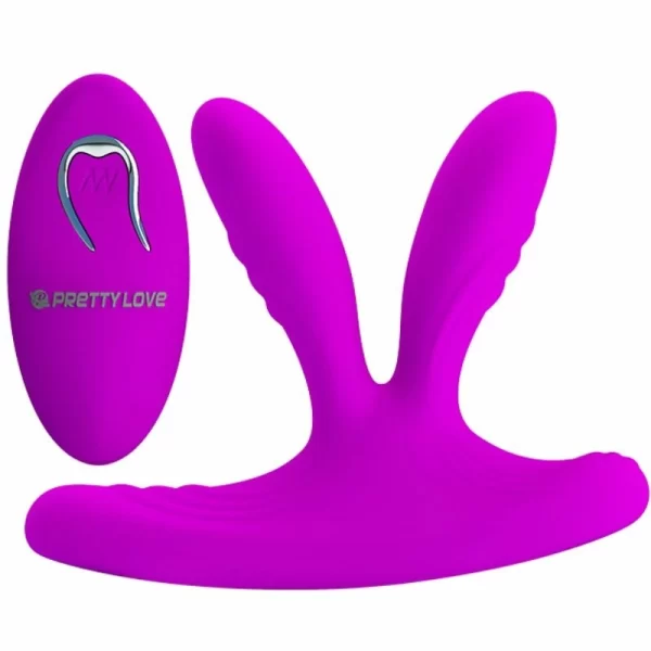 Magic Finger Stimulator Dual Motor Silicone USB Purple