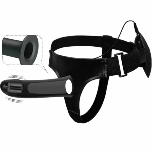 VITO Adjustable Strap-On System with Hollow Vibrating Core 17.3cm