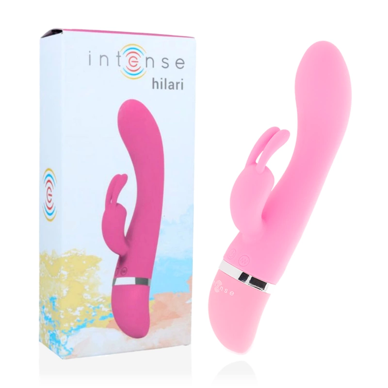 Hilari Pink Silicone Luxe Dual-Motor Flexible Massager 18.9cm