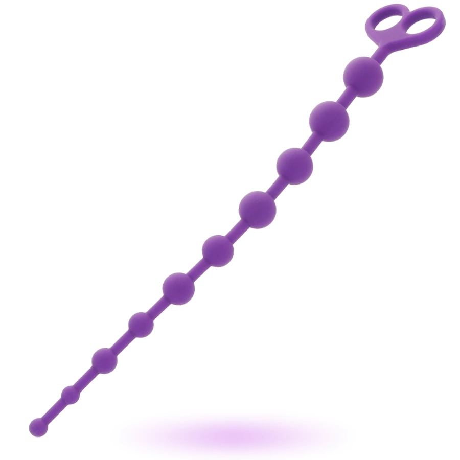 Intense Jaiden koraliki analne silikonowe liliowe 34 cm
