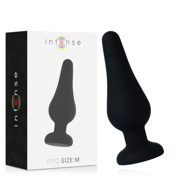 Pipo Black Silicone Anal Plug 11cm - Compact & Flexible Design