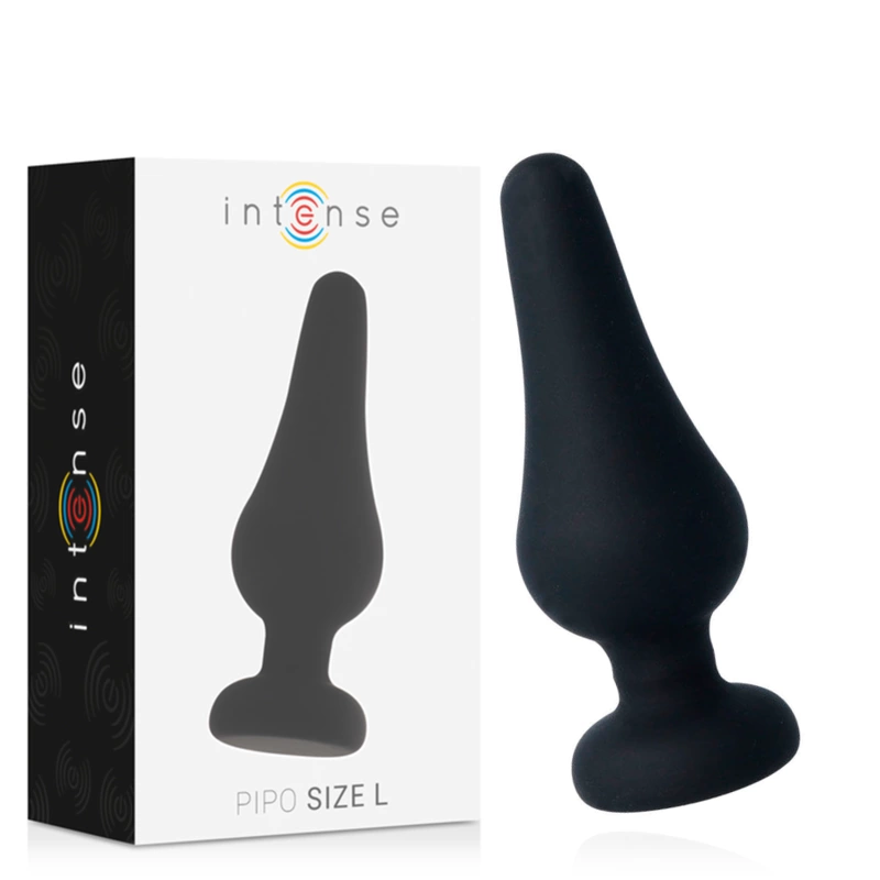 Pipo Silicone Black Anal Plug 13 cm - Soft Flexible Design
