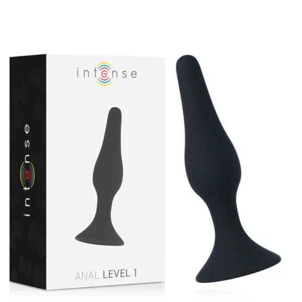 Anal Level 1 Silicone Plug 10.5cm Black - Compact & Ergonomic