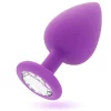 Shelki Silicone Plug Lilac - Ergonomic Diamond Base